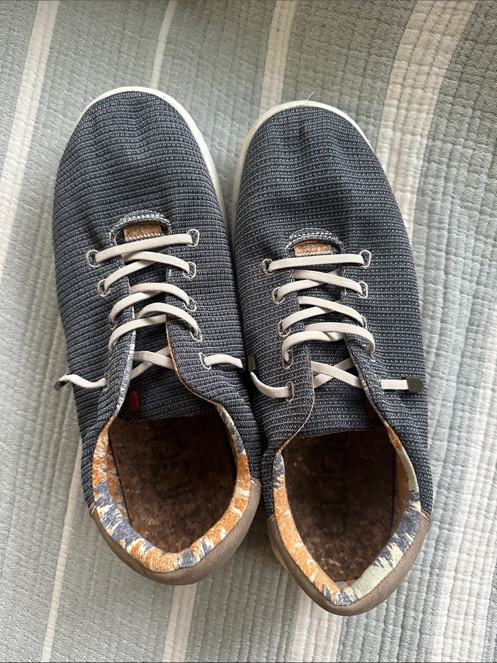 Mens Navy Hey Dude Slip On Sneaker